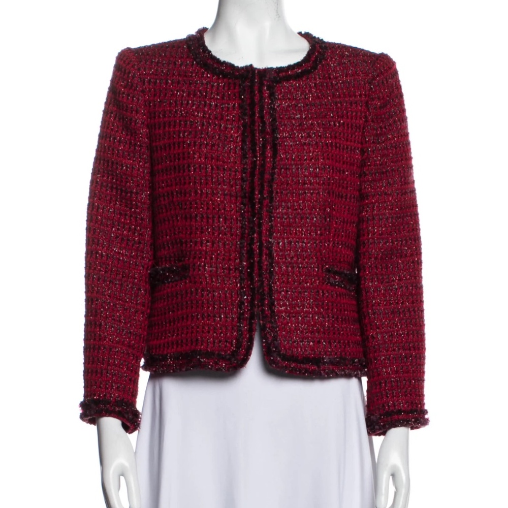 Alice & Olivia Tweed pattern evening jacket